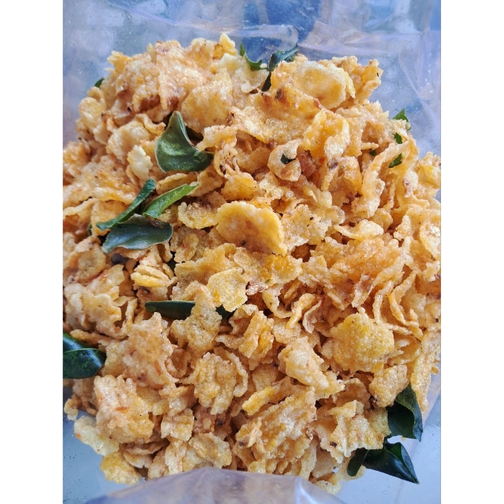 emping jagung pedas manis 500gr 250gr