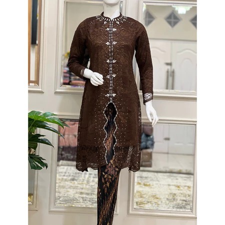 Kebaya Tunik Brokat Zig Zag Kebaya Tunik Brokat Full Payet Kebaya Kondangan Tunik Pesta Mewah