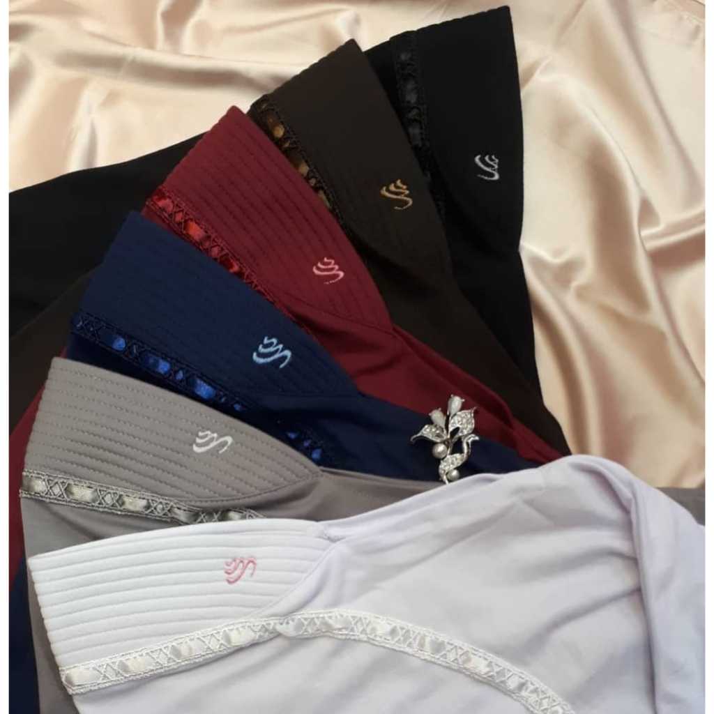 Kerudung blush sekolah / hijab Rabbani kW pita atas HEMY / Hijab sekolah instan / kerudung sekolah i