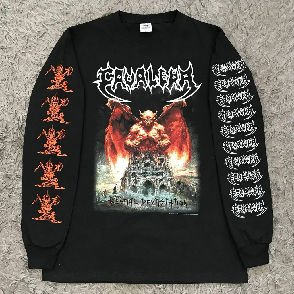CAVALERA bestial devastation - LONG SLEEVE ORIGINAL released By Undying music