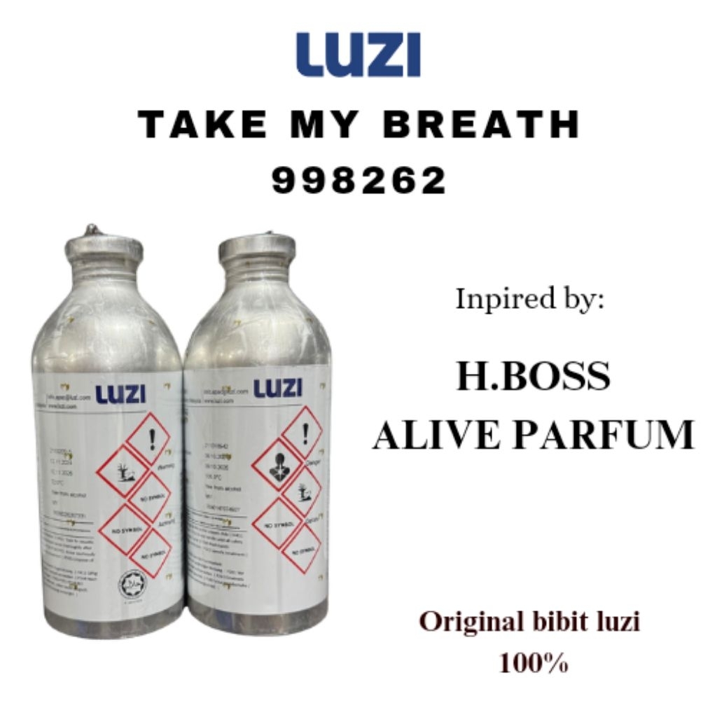 BIBIT TAKE MY BREATH LUZI | INSPIRED BY H BOSS ALIVE | BIBIT LUZI 100ML REPACK