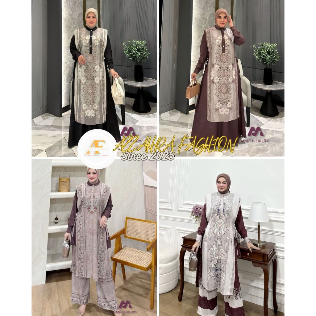 Sonia Series Dress & Set Celana Vol 1 & vol 2 By HMF Luxury // Dress Terbaru Best Seller dan Setelan