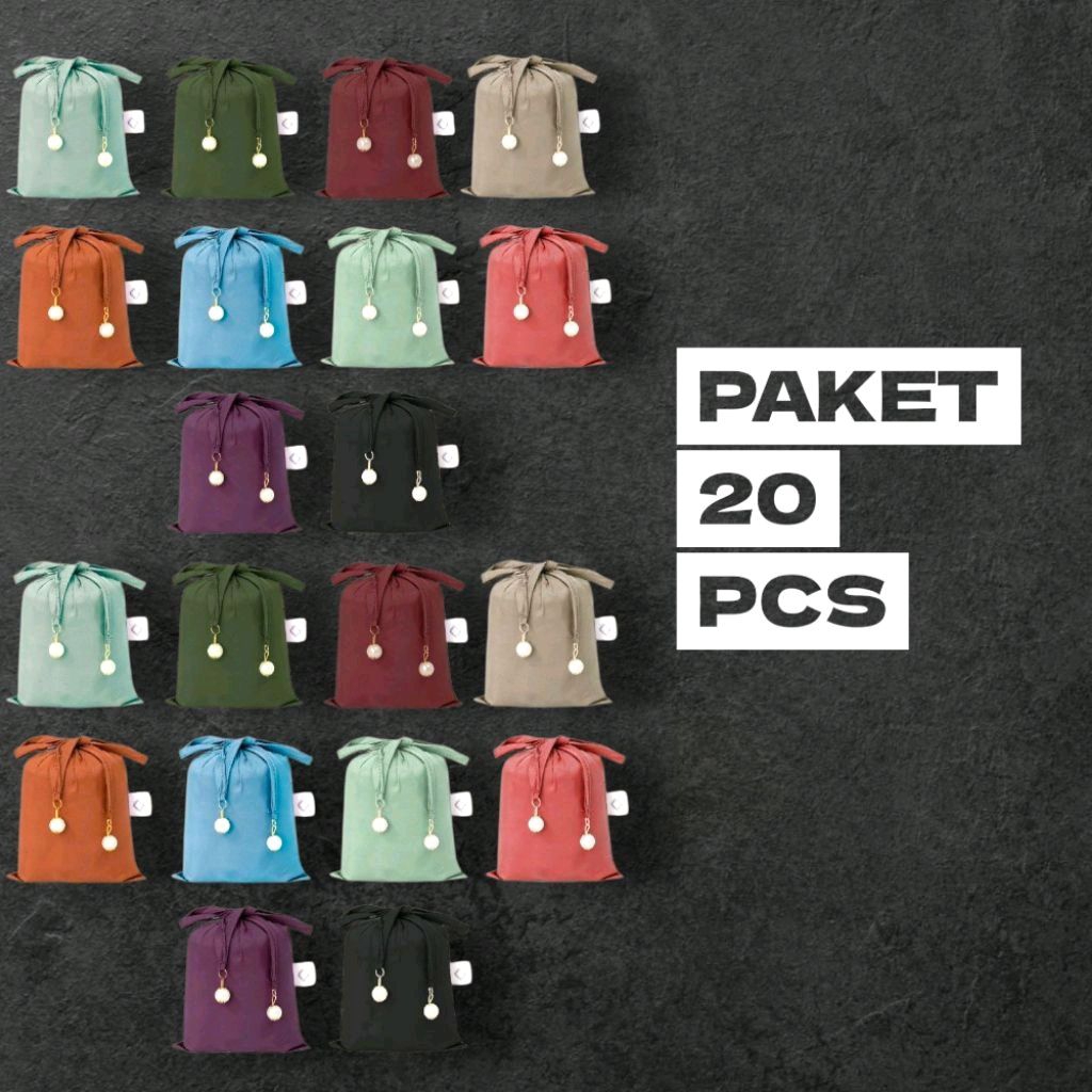 Mukena Travelling Mini Pouch 2in1 Premium 20pcs (1kodi)