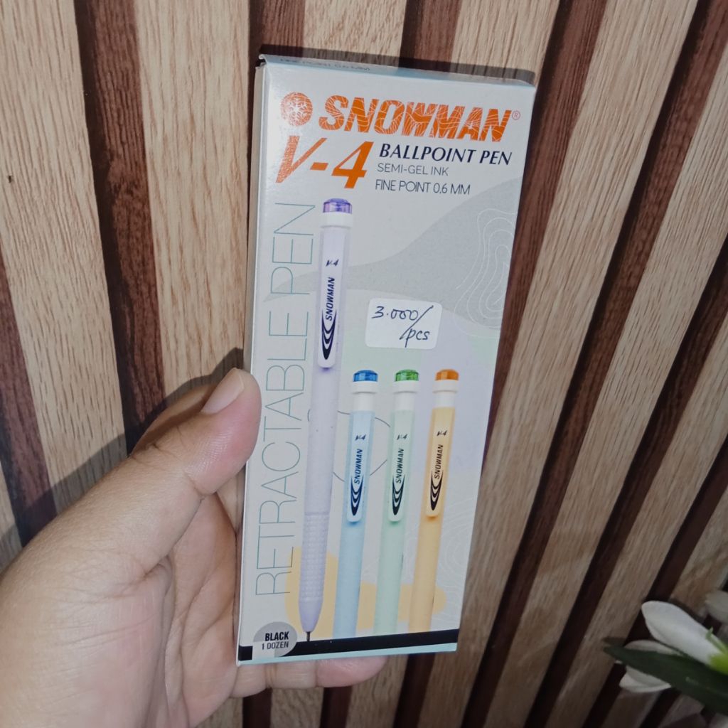 SNOWMAN PULPEN 1 PACK (Isi 12 pcs)