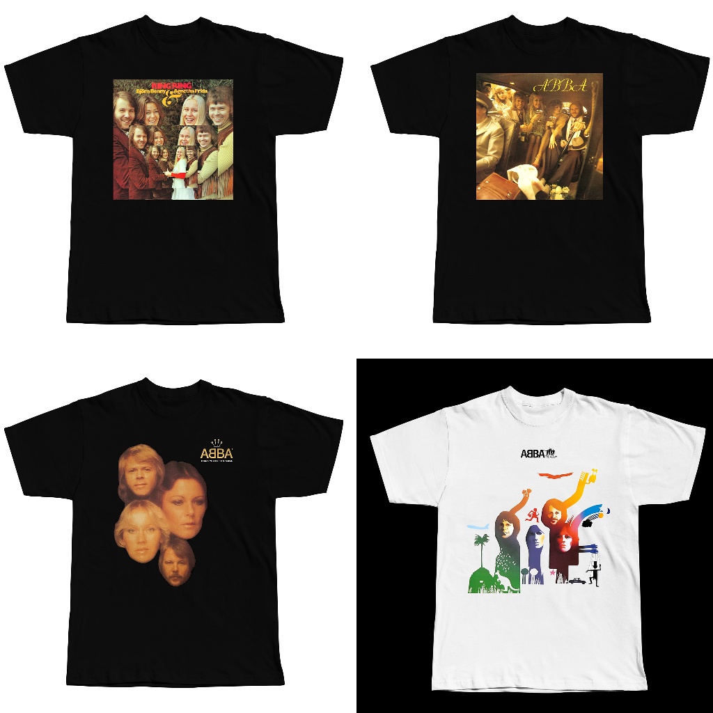 Abba Tshirt - JUAL BAJU KAOS BAND ABBA BAND ROCK - (BISA CUSTOM)