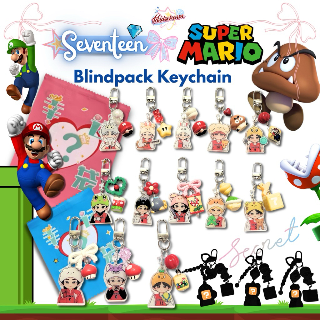 REIDSCHARM | Blindpack Keychain Seventeen Super Mario