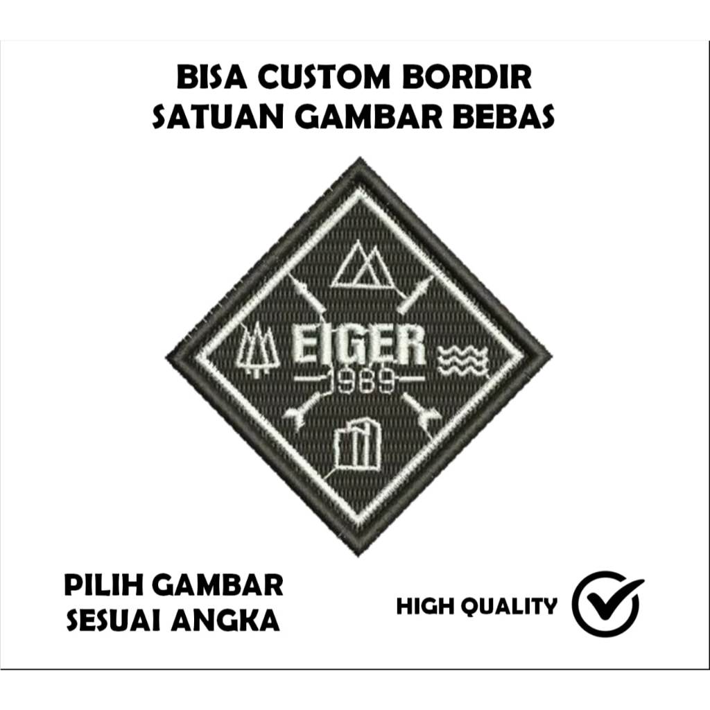 Emblem Patch Bordir Logo EIGER - IBP
