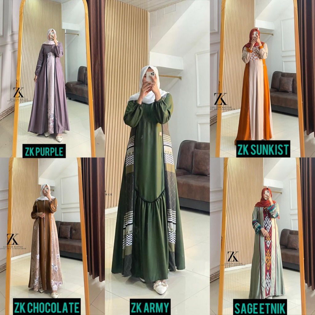 GAMIS ZAKIYAH KAFTAN TERBARU OKTOBER SERIES (READY)