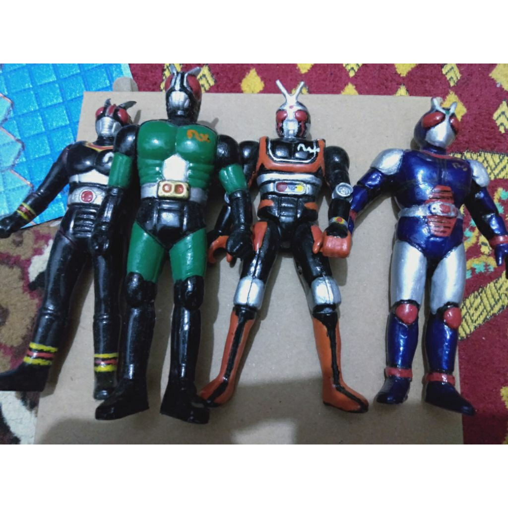 Action figure Kamen Rider BLACK,RX,ROBO,BIO vintage custom repaint