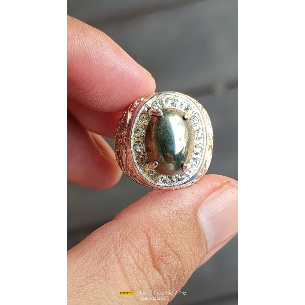 cincin natural batu badar emas