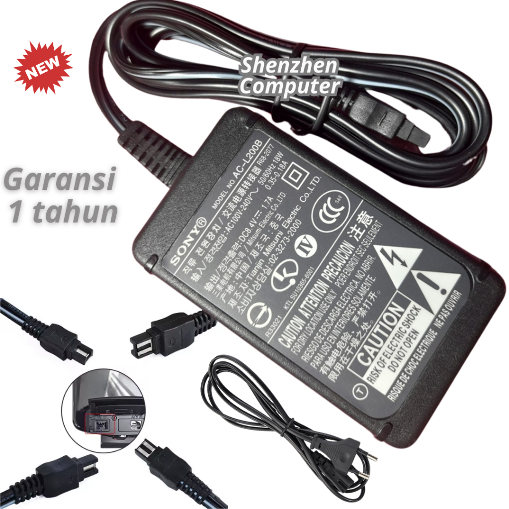 Adaptor Handycam Camcorder Sony DCR-SX63 DCR-SX15 DCR-SX20 adapter power supply