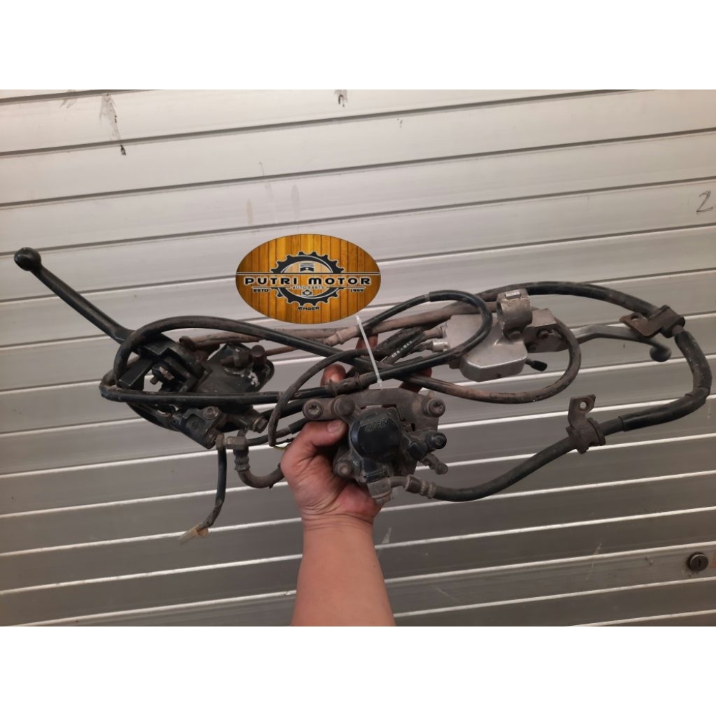Cakram Set Master Kaliper Combi Brake Honda Vario 125 Old Ori