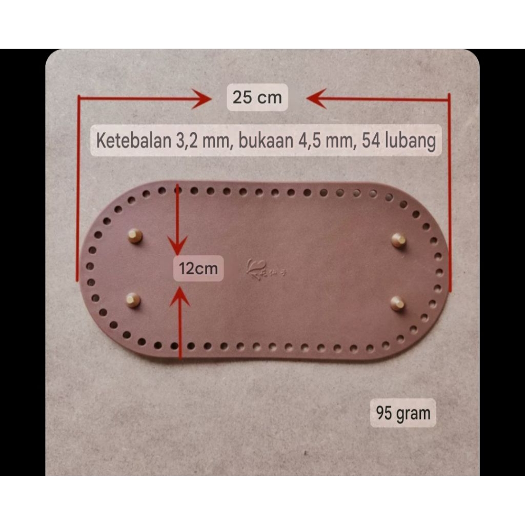 alas tas rajut kulit sintetis
