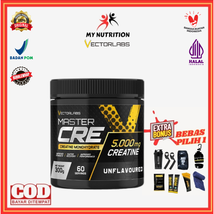 Vectorlabs Master Cre Creatine 60 Serving Creatine Monohydrate 300 gram