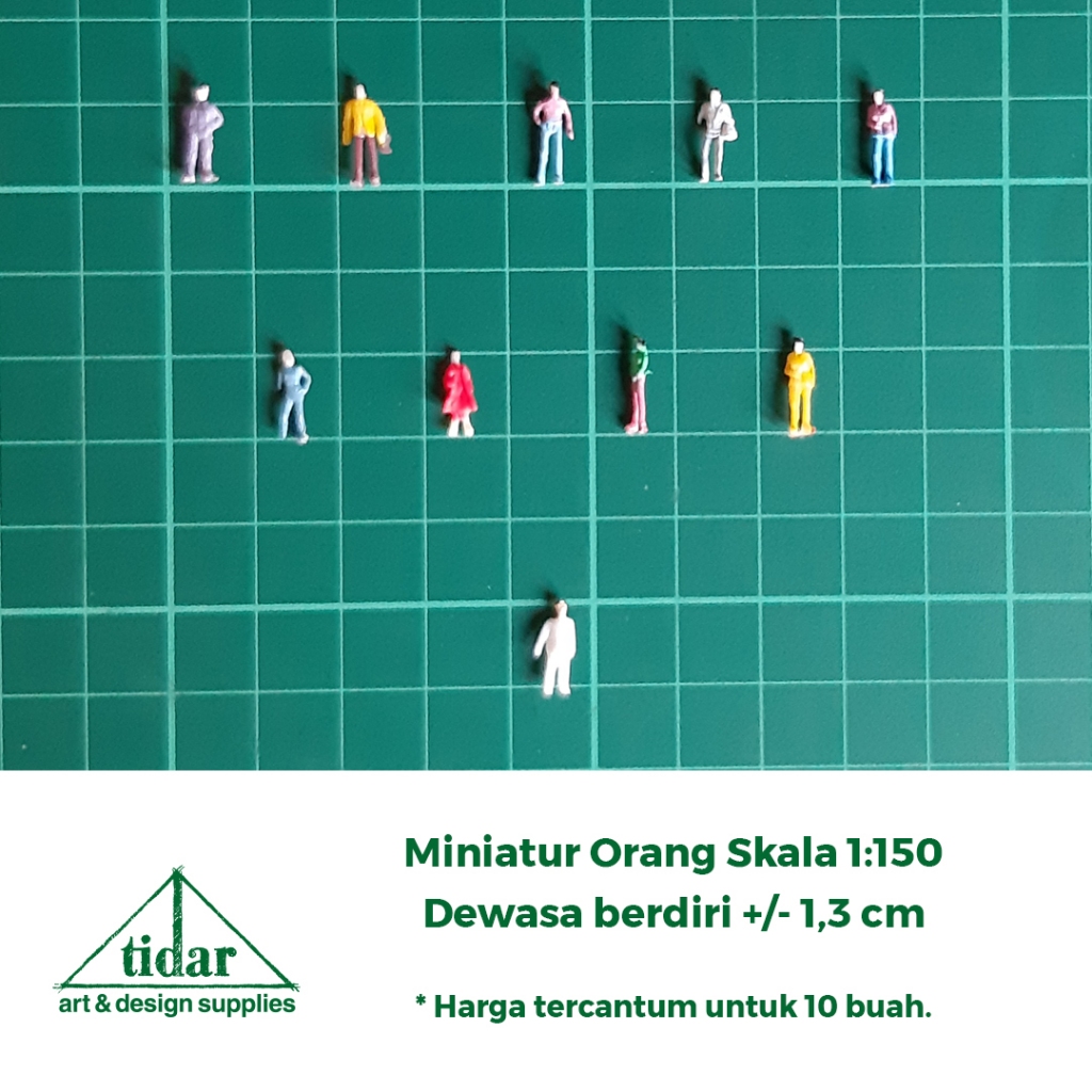 Miniatur Manusia Skala 1:150 - Figure - Maket Orang Warna Warni