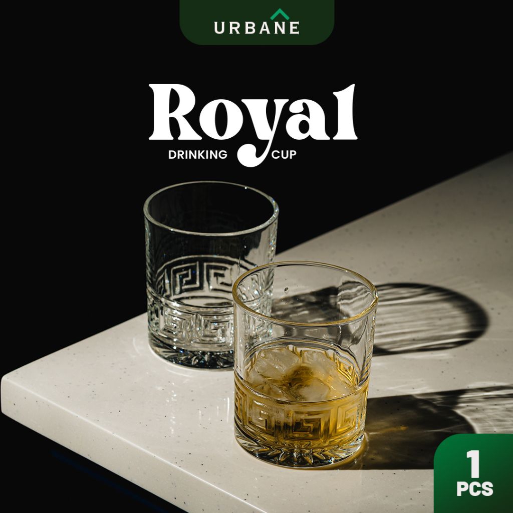 [URBANE] ROYAL Whiskey Glass Cangkir Gelas Kaca Whisky Premium Murah