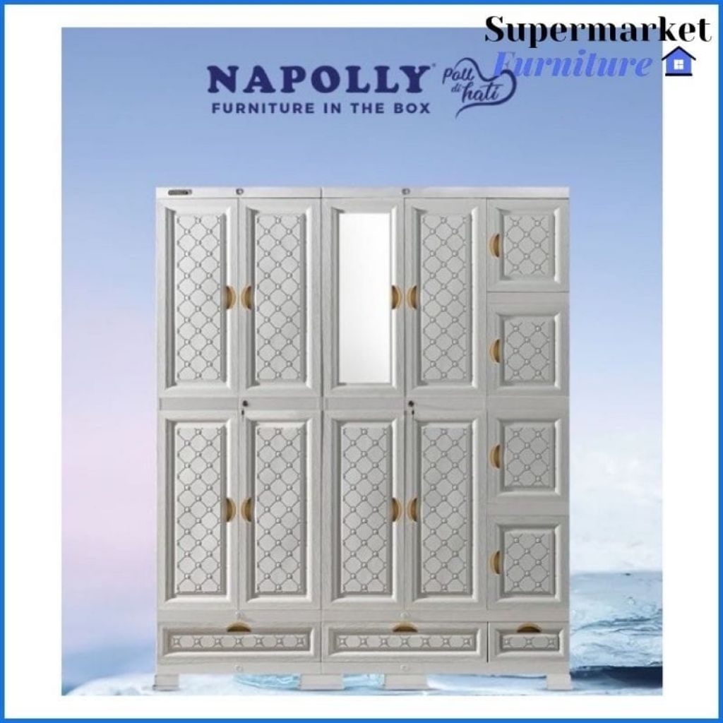 NAPOLLY-MCAB 5412 DC ION | 5517 | 4408 PUMA | 4512 | 3408 PUMA | 3511 | lemari 5 pintu napolly | lem