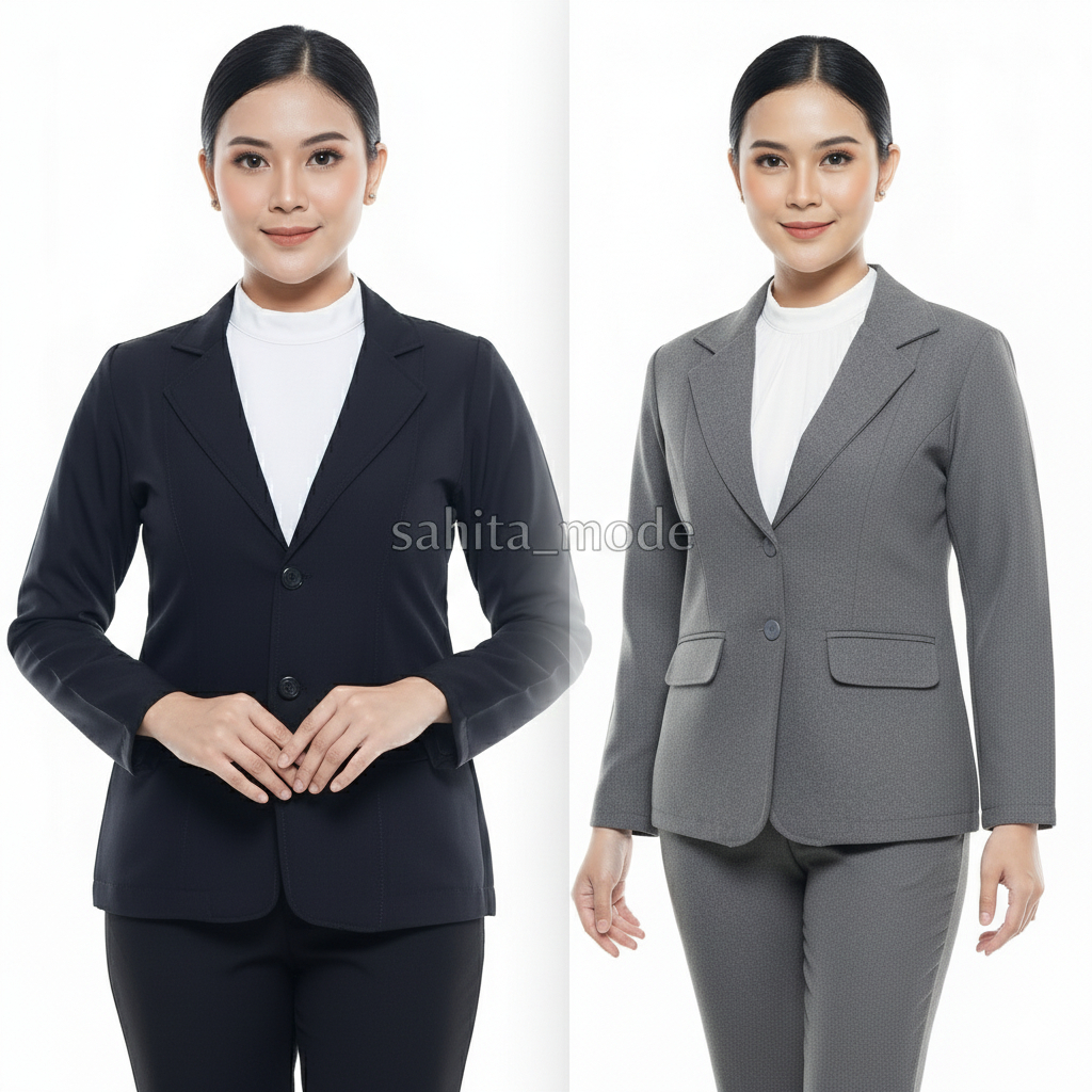 Blazer Wanita Formal Kantor Jumbo kekinian