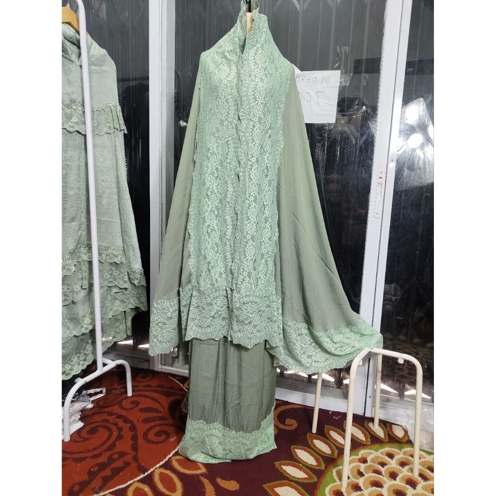mukena bahan zara silk