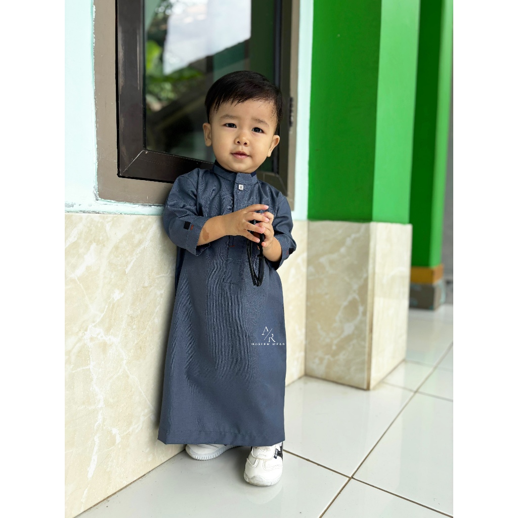 Alkavkaz Azam Jubah Gamis Anak Laki Premium Lengan/ Koko / baju anak / jubah / Jubah Anak