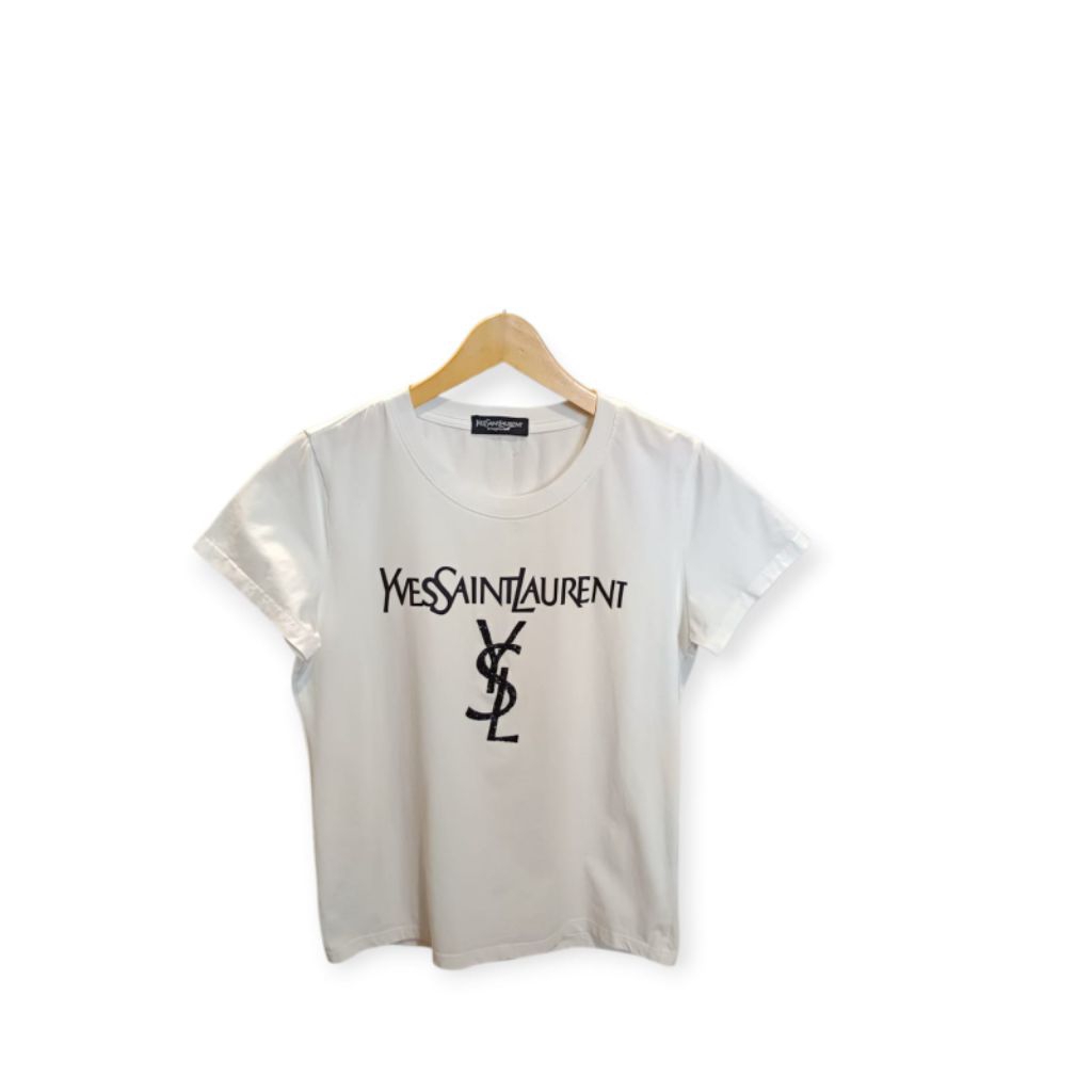 Yves Saint Laurent Cotton T-shirt in White