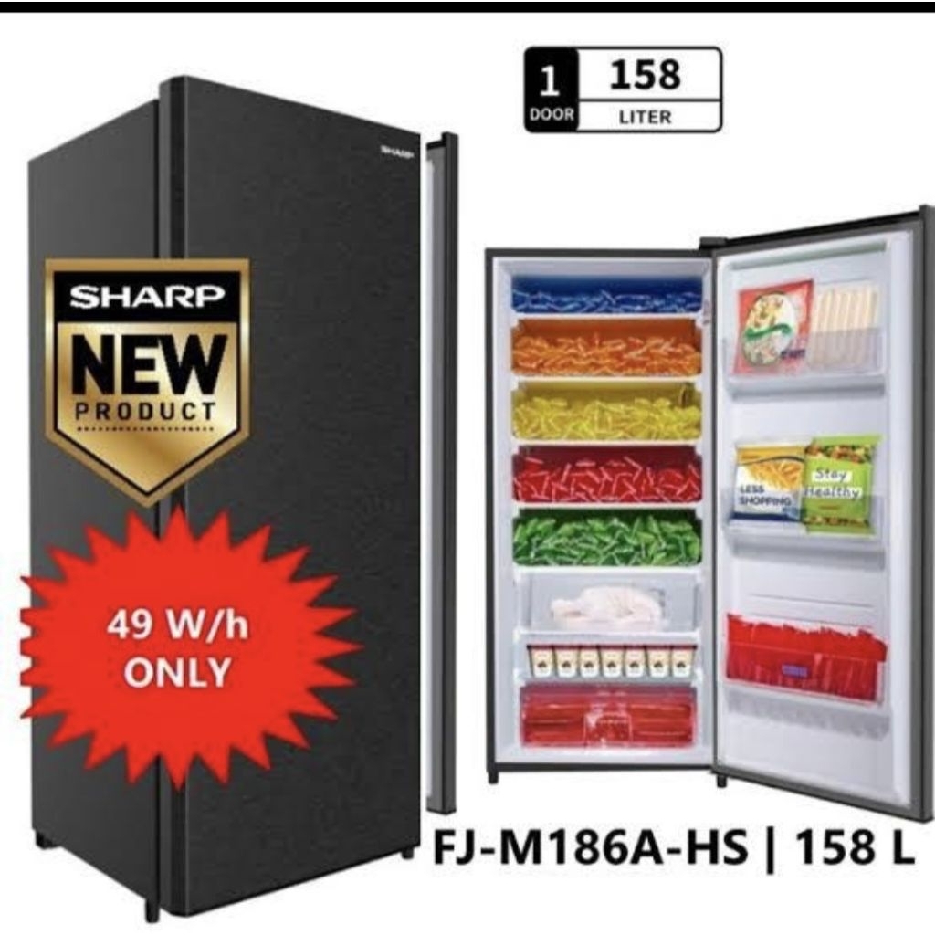 FREEZER SHARP 6 RAK FJM 186 A HS