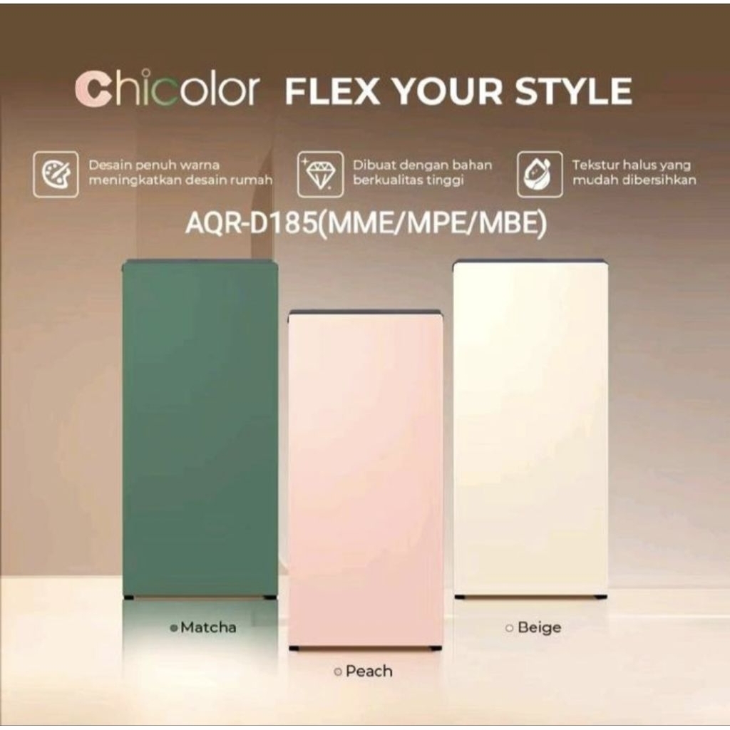 KULKAS AQUA 1PINTU AQR D185(MBE)