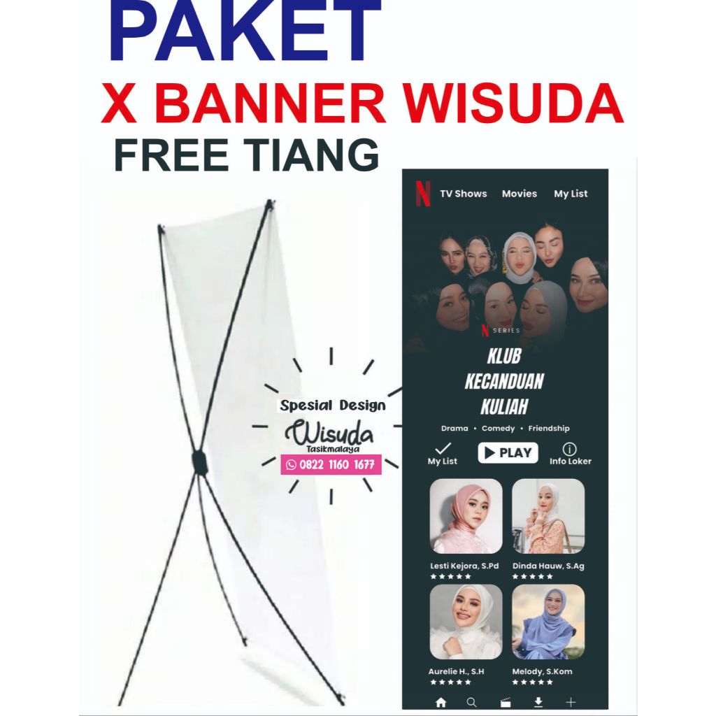Banner Wisuda Custom Desain Banner Wisuda, Event, Promosi