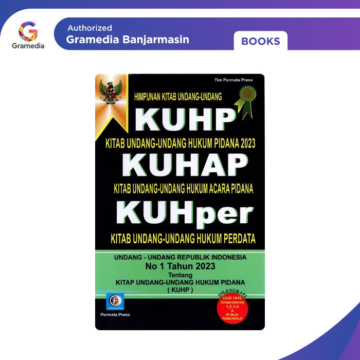Gramedia Banjarmasin - Himpunan Kitab Undang-Undang KUHP , KUHAP, KUHper