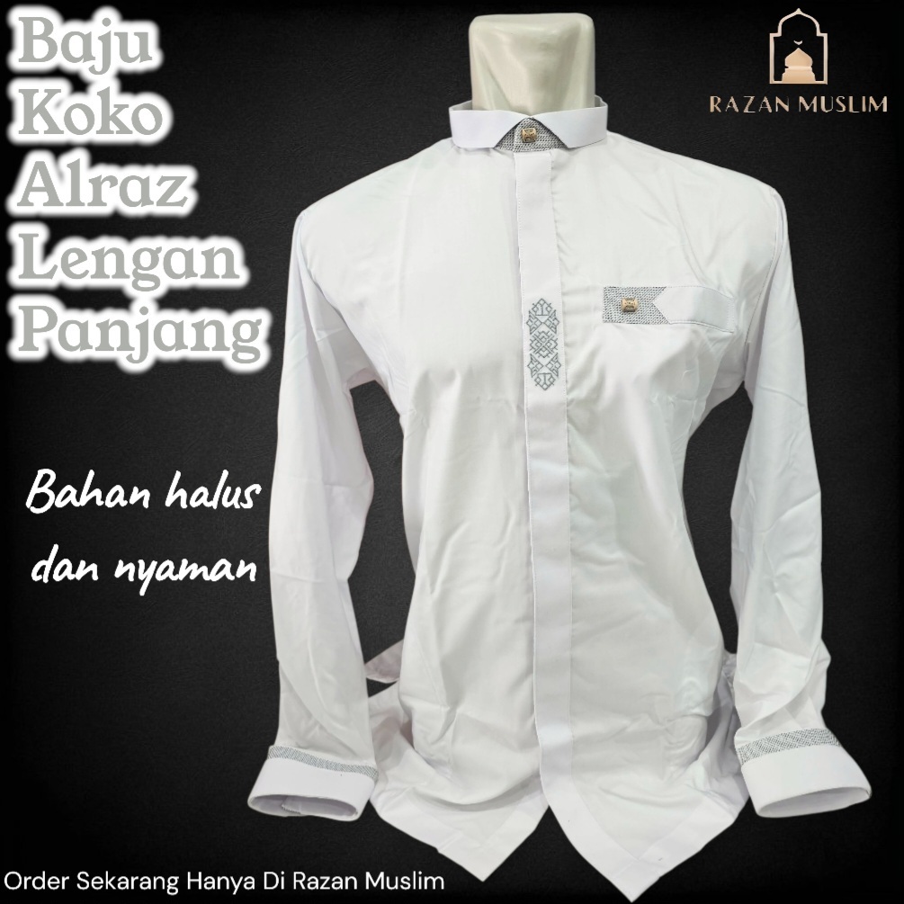 Kemeja Koko Al Raz Terbaru Lengan panjang