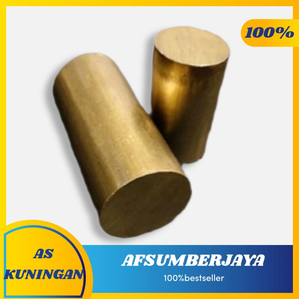 As kuningan diameter 30mm x 10cm