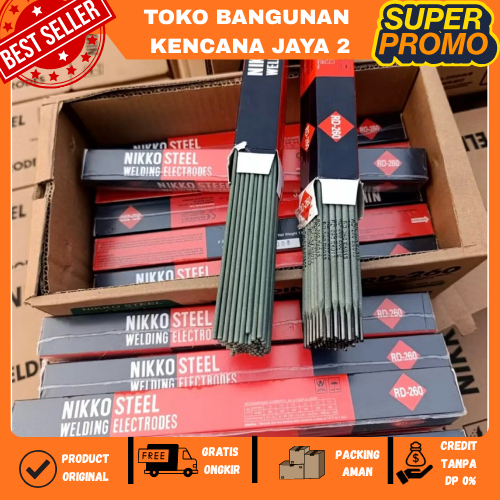 Kawat Las Nikko Steel RD460 2.6 mili 2,6mm 1pak isi 2 kg