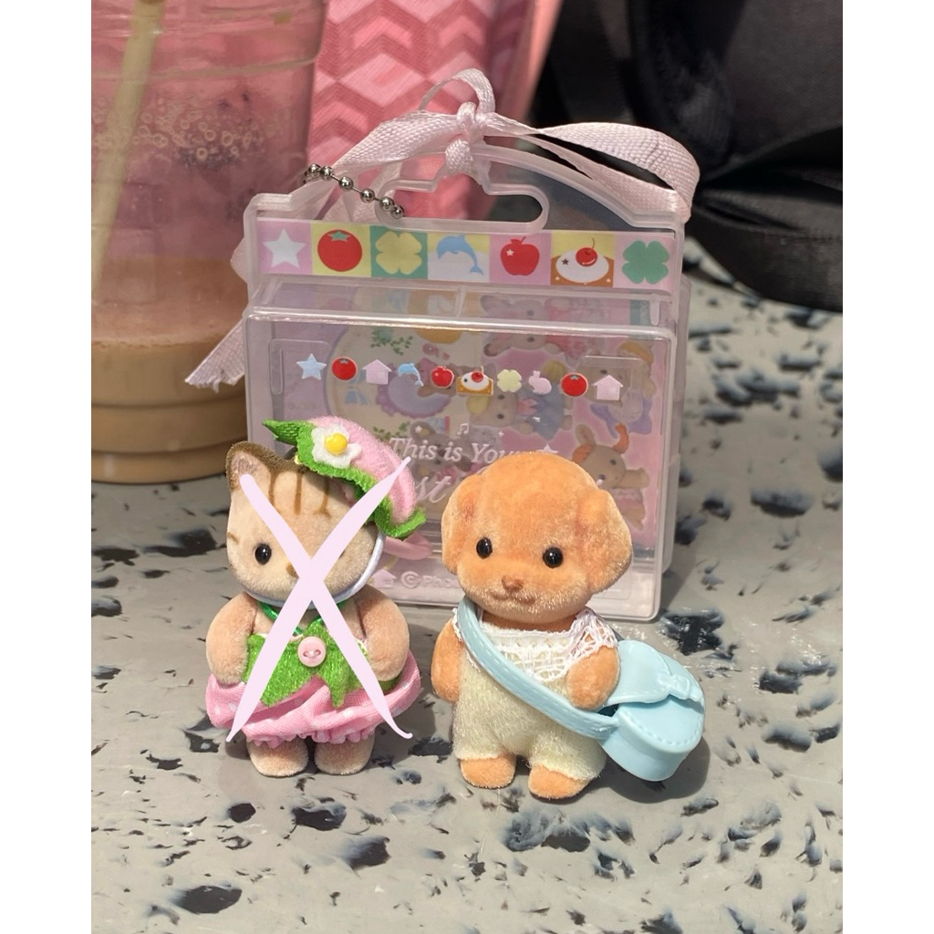 sylvanian families toy poodle baby