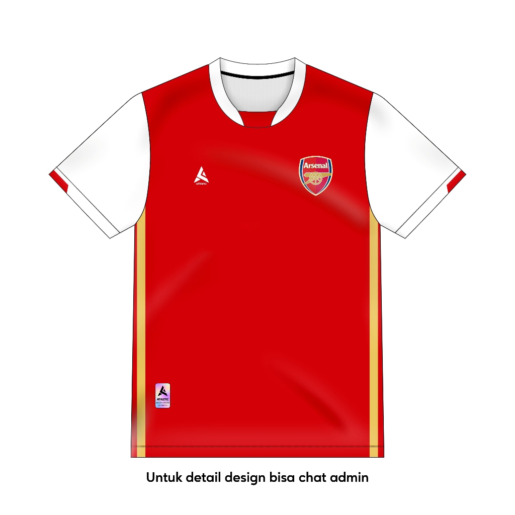 ATHLETIC SPORTWEAR - Jersey Vintage Bola Fantasy Arsenal Home 2006-07 Fullprinting Casual - Atasan
