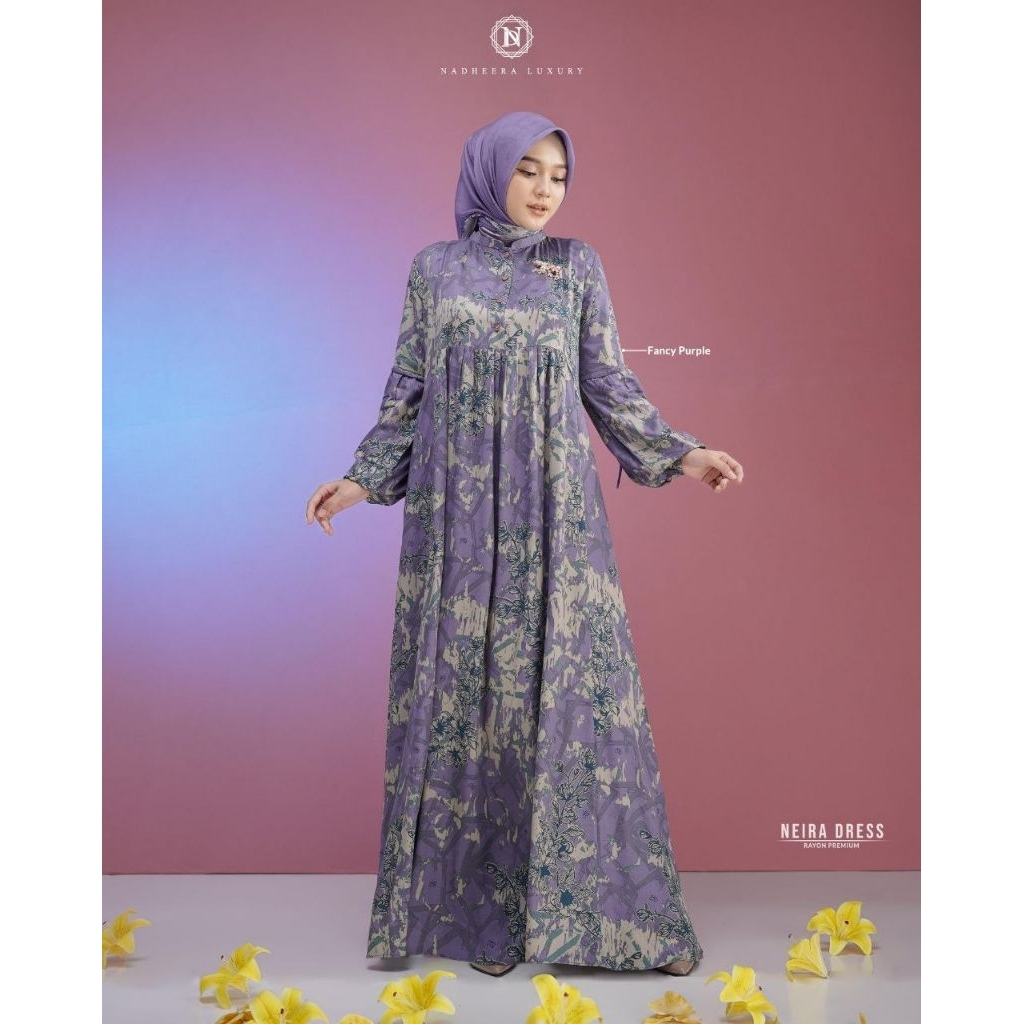 NEIRA SERIES BY NADHEERA LUXURY √ Gamis motif √ Gamis nadheera √ Gamis rayon