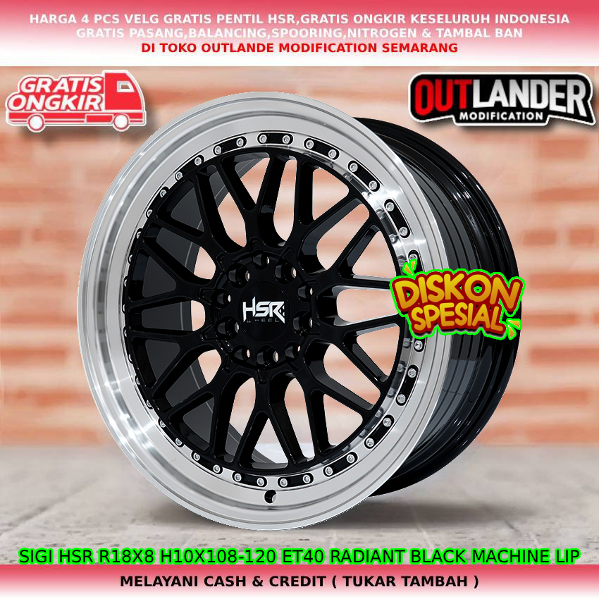 Velg racing hsr untuk mobil Volvo XC60 Volvo XC90 Volvo S60 Volvo S80 Volvo C30 dll hsr sigi R18