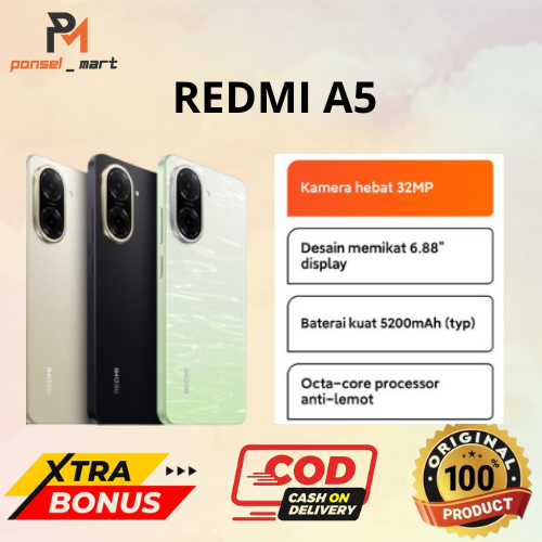 XIAOMI REDMI A5 4/128GB - SECOND - FULLSET - BERGARANSI