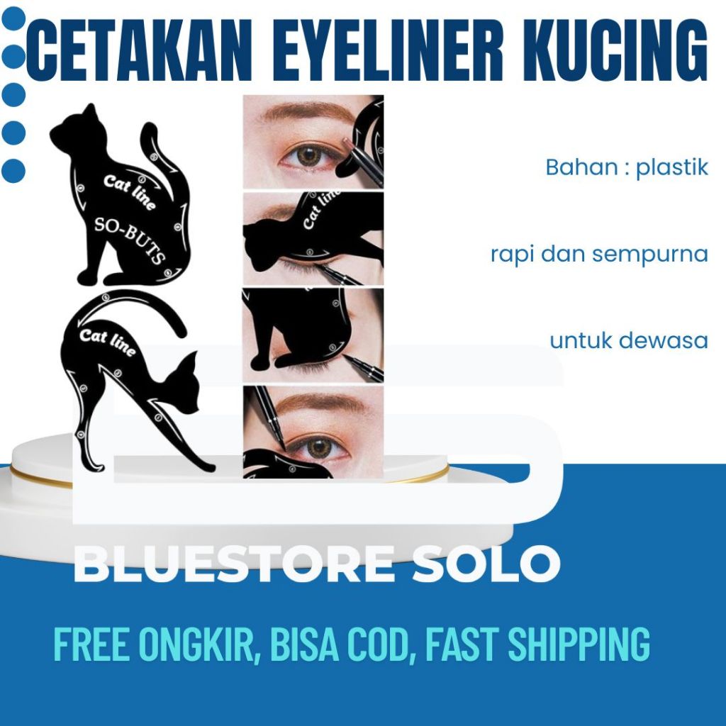 Cetakan Eye Liner Cetak Alis Mata Alat Cetak Eyeliner Cetak Garis Mata