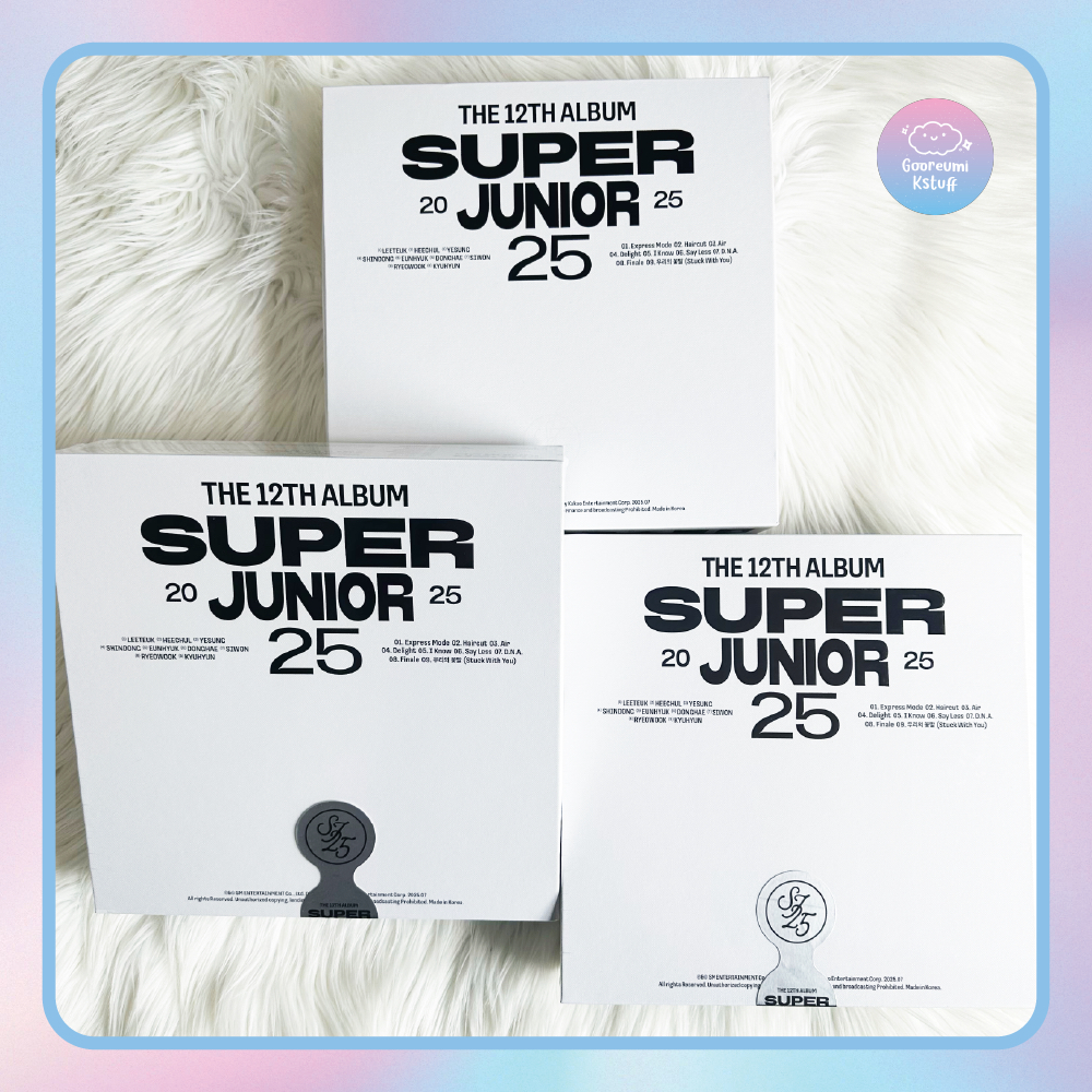 [READY & PO] SUPER JUNIOR 25 [The 12th Album] 25Ver | Photobook Ver | Smart Album (OFFICIAL)