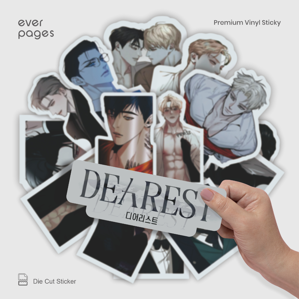 (25 pcs) Sticker Manhwa Dearest Waterproof - Tumblr, Buku, Laptop, HP