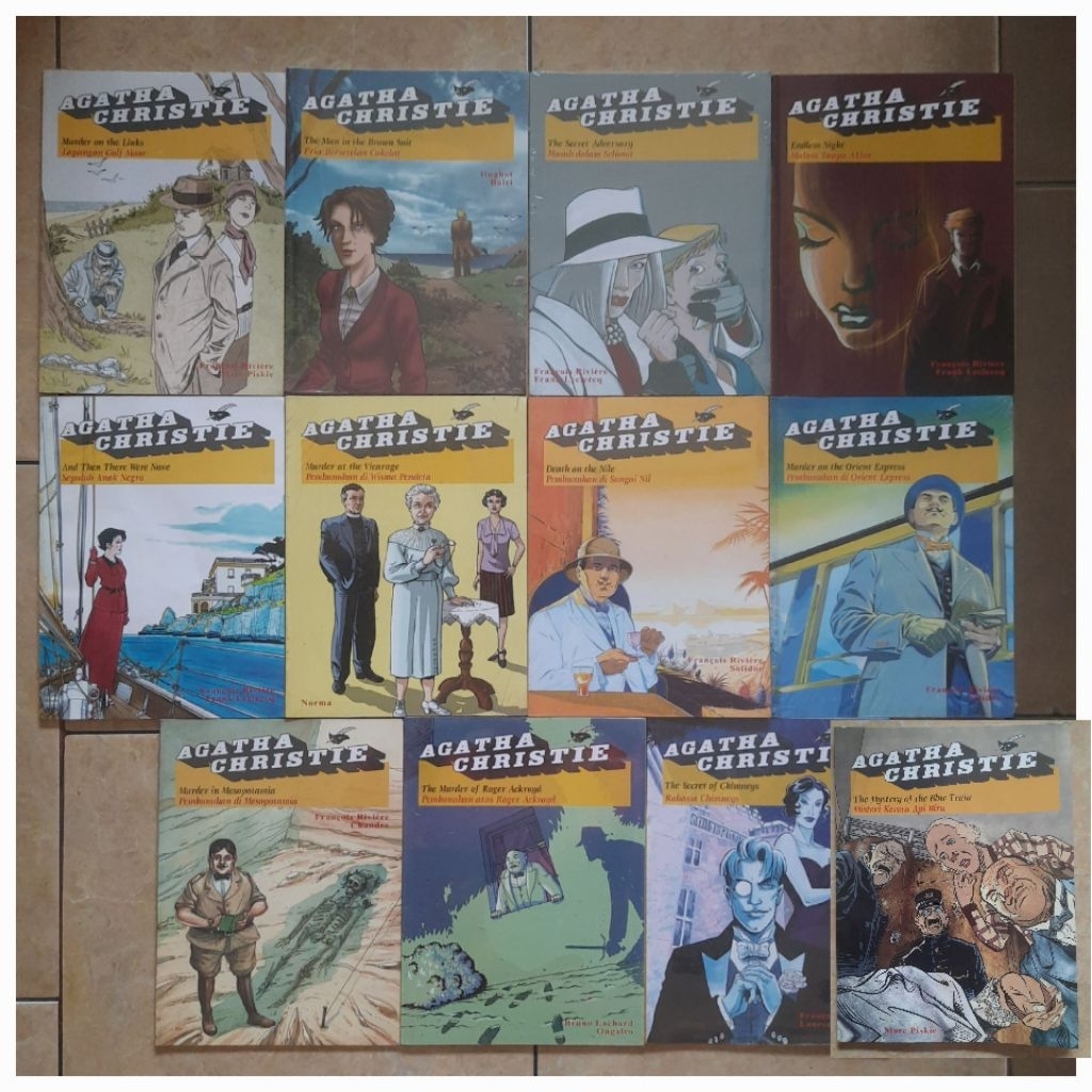 Komik Agatha Christie 12 Judul Lapangan Golf Maut Pria Bersetelan Coklat Musuh Dalam Selimut Malam T