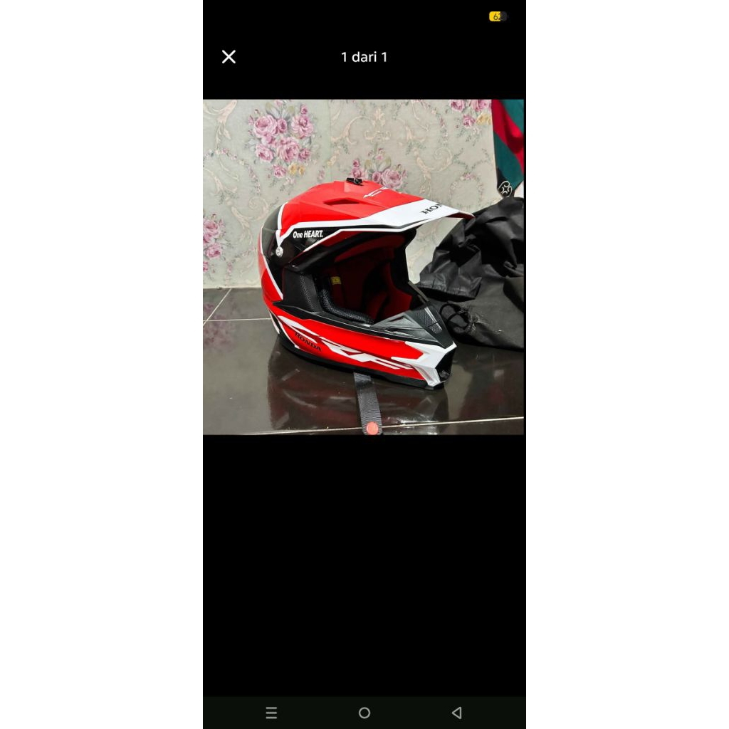 helm trail crf honda original