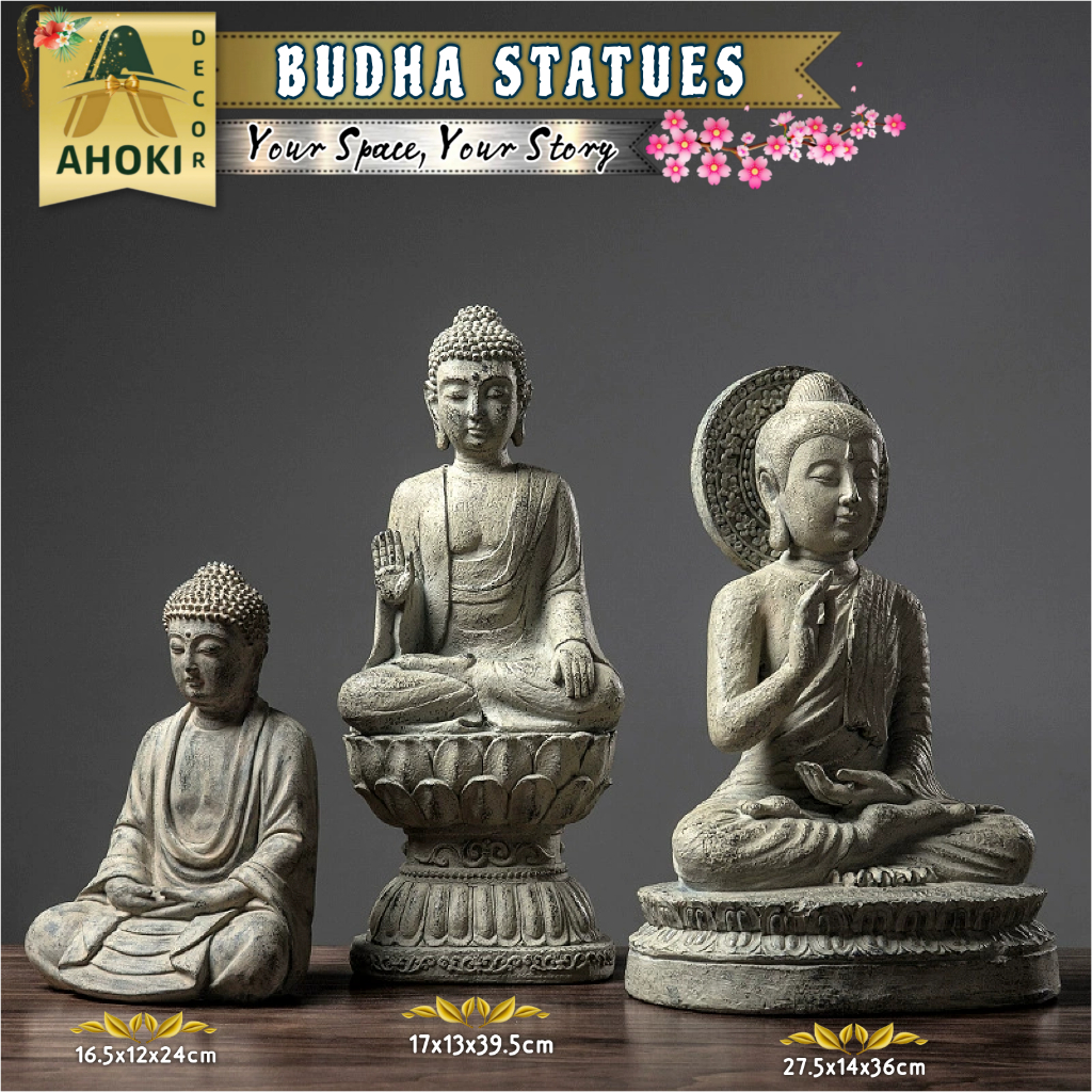 Patung BUDHA Pajangan BUDHA Semedi BUDHA Statue Hiasan Rumah Dekorasi Rumah Patung BUDHA Duduk