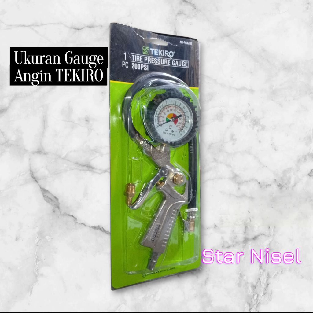 TEKIRO 3 In Tyre Inflator Gauge