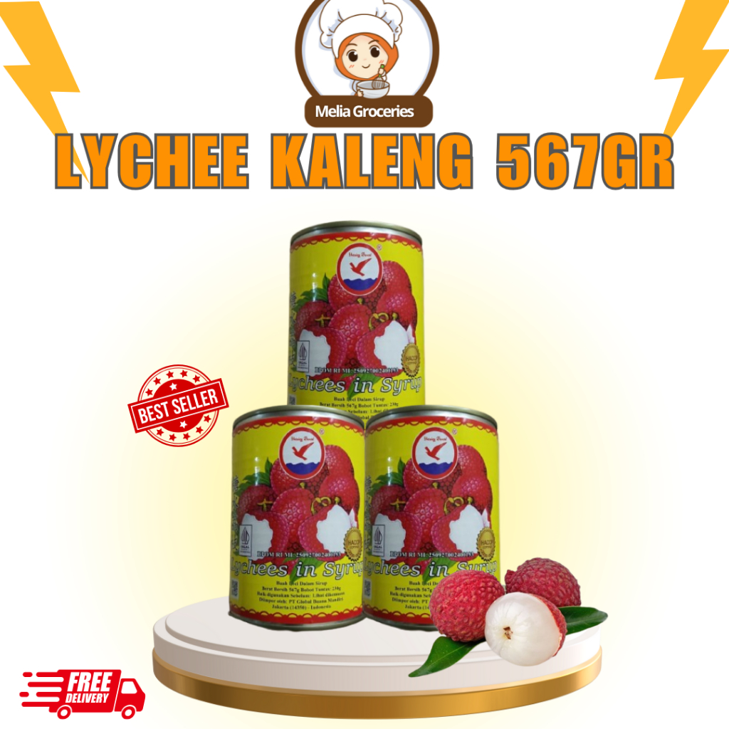 Leci Kaleng / Leci Herring Brand / Buah Leci Kaleng