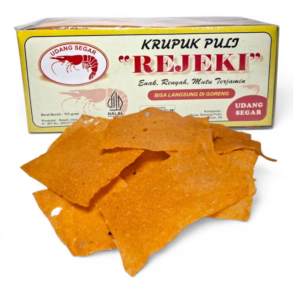 Krupuk Puli Rejeki Rasa Udang Segar Bisa Langsung Digoreng Enak Renyah Mutu Terjamin 175grm