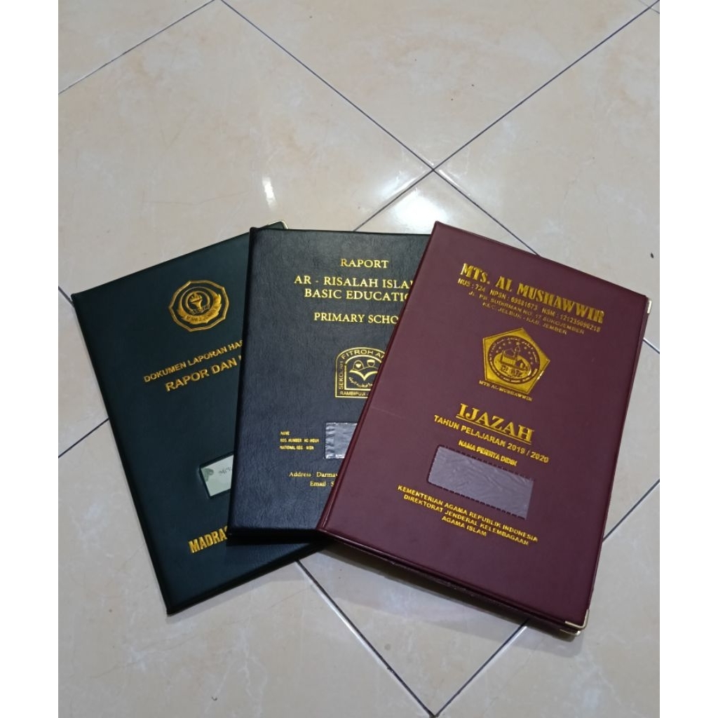Map Ijazah dan Sampul Raport Premium Tebal