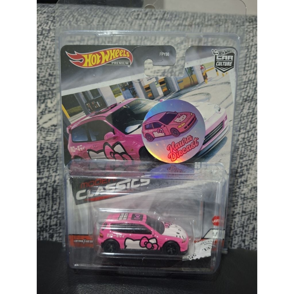 hotwheels premium civic hello kitty