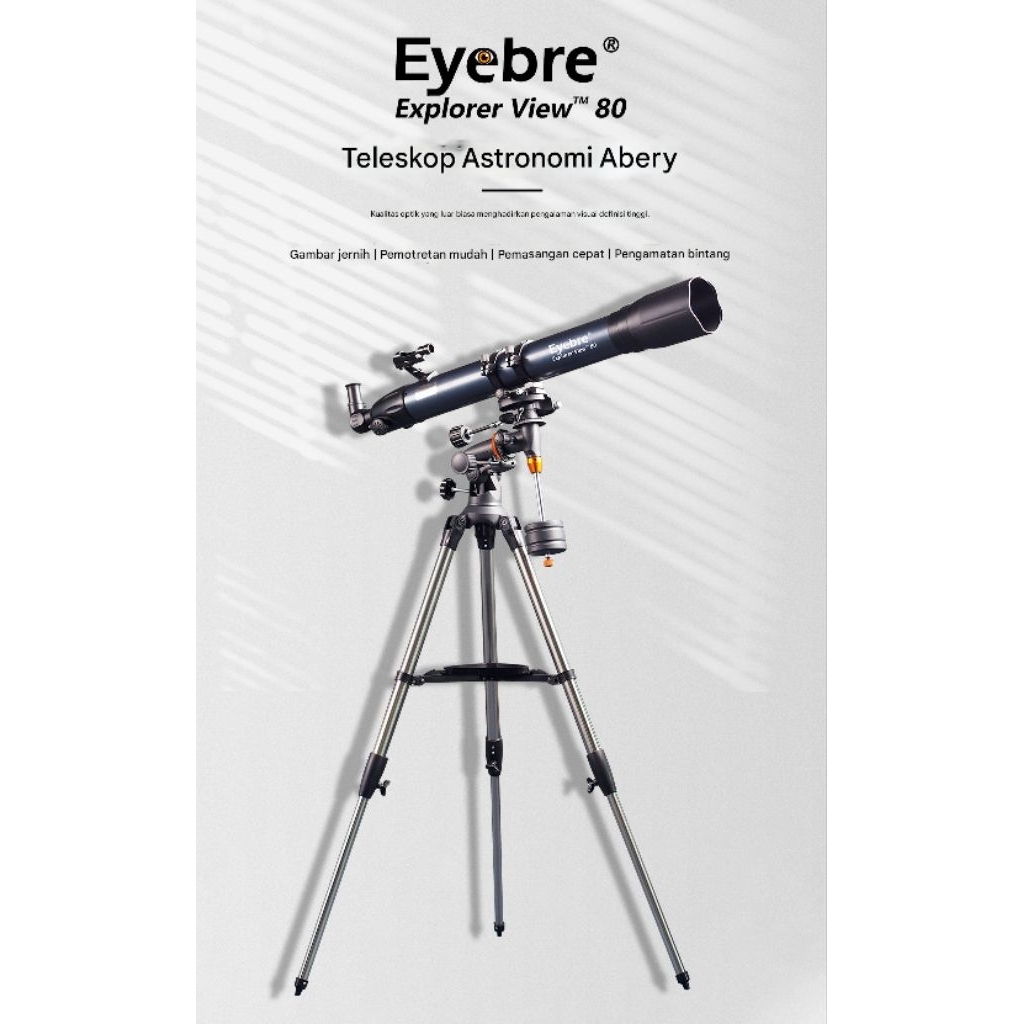 Teropong Bintang Astronomi Teleskop untuk pemula Eyebre 9080EQ