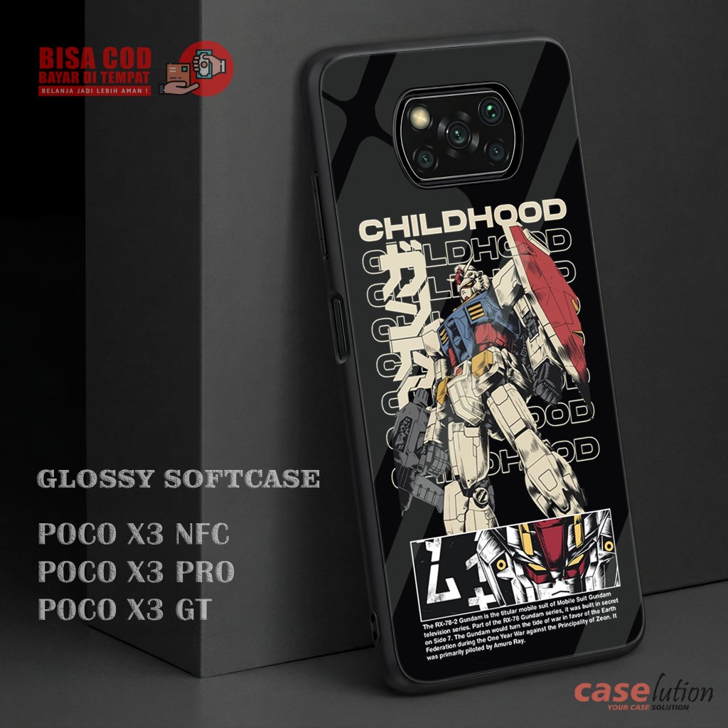 Caselution Glossy Softcase Casing For POCO X3 NFC | X3 PRO | X3 GT [Gundam]